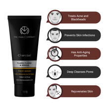 Load image into Gallery viewer, CHARCOAL FACE WASH | YLANG YLANG & ARGAN