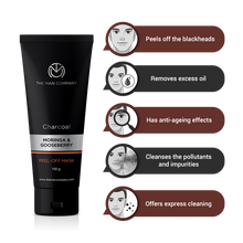 Load image into Gallery viewer, CHARCOAL PEEL OFF MASK | MORINGA & GOOSEBERRY