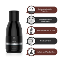 Load image into Gallery viewer, Charcoal Cleansing Gel | Black-Pepper &amp; Bergamot
